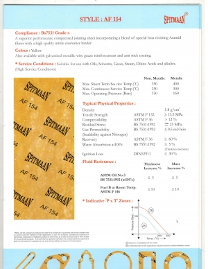  - COMPRESSED FIBRE JOINTINGS