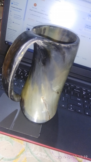  - buffalo horn mug