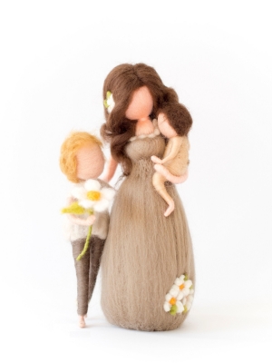  - felt fairy sculpture